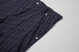 Dior all-over logo navy blue shorts 25327