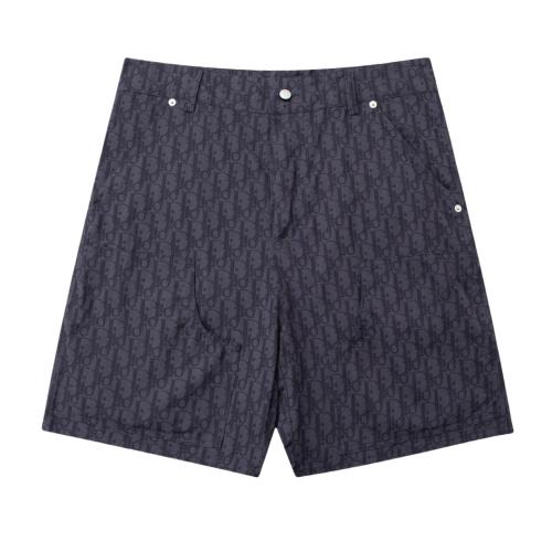 Dior all-over logo navy blue shorts 25327