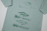 Balenciaga blurred logo shredded hem short-sleeved T-shirt 25327