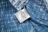 Dior x Stussy classic logo print light blue long-sleeved shirt 25403
