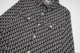 Dior classic pattern logo denim long sleeve shirt 25403