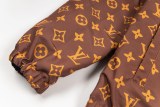 Louis Vuitton Reversible zip-up jacket with hood and classic floral print 25403