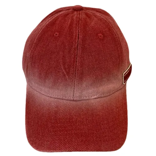 Miu Miu Gradient Contrast Baseball Hats Red 250414