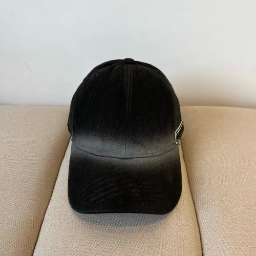 Miu Miu Gradient Contrast Baseball Hats Black 250414