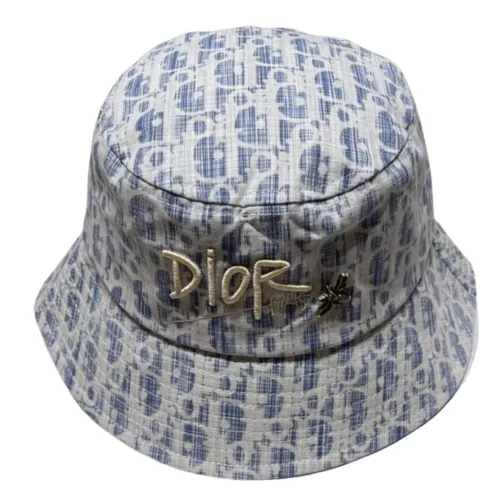 Dior Embroidered bold logo sunshade bucket Hat 250424