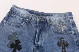 Chrome Hearts Star Cross Leather Jeans 25424