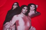 Balenciaga KIM portrait design short-sleeved T-shirt Red 25509
