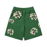Denim Tears Classic Kapok logo Shorts Green 25509