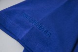 Balenciaga PPKRIT portrait design short-sleeved T-shirt Blue 25509