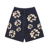 Denim Tears Classic Kapok logo Shorts Navy Blue 25509