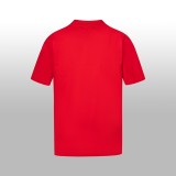 Balenciaga PPKRIT portrait design short-sleeved T-shirt Red 25509