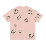 Denim Tears Classic Kapok logo short-sleeved T-shirt pink 25509