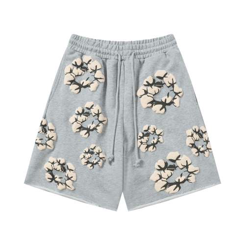 Denim Tears Classic Kapok logo Shorts Grey 25509