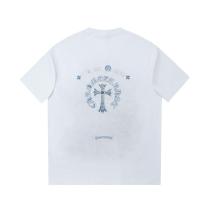 Chrome Hearts Patchwork contrasting Sanskrit letter logo print short-sleeved T-shirt White 25529
