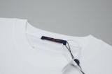 Louis Vuitton Grid globe logo short sleeve T-shirt White 25529
