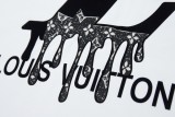Louis Vuitton Thick 3D Ice Cream Letter Logo Short Sleeve T-shirt White 25529