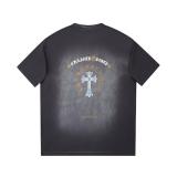 Chrome Hearts Patchwork contrasting Sanskrit letter logo print short-sleeved T-shirt Black 25529