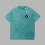 Chrome Hearts Diamond Sanskrit letter logo short-sleeved T-shirt Green 25529