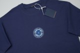 Louis Vuitton Silicone hot stamping design letter logo short sleeve T-shirt Blue 25529