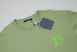 Louis Vuitton x Pharrell Williams letter logo short-sleeved T-shirt Green 25529