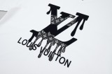 Louis Vuitton Thick 3D Ice Cream Letter Logo Short Sleeve T-shirt White 25529
