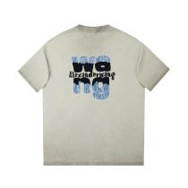 alexanderwang 25SS Denim patch letter hot diamond short-sleeved T-shirt Military Apricot 25529