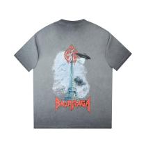 Balenciaga Eiffel Tower print short-sleeved T-shirt Gery 25529