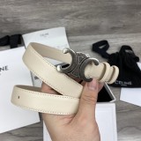 Celine Light gold metal logo belt off-white 250626（width:2.5CM）