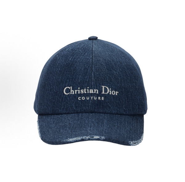 Dior classic embroidered letter Navy Blue 250414