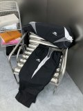 Balenciaga 23FW catwalk 3B black and gray splicing sports suit/ Pants