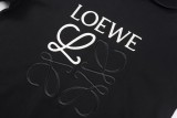 Loewe embroidered logo hoodie Black 250804