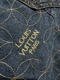 LOUIS VUITTON x Nigo FW25 embroidered workwear 7-point denim shorts 250804