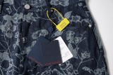 LOUIS VUITTON 2025 New Floral Denim Suit Shorts 250804