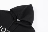 Loewe embroidered logo hoodie Black 250804