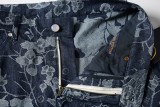 LOUIS VUITTON 2025 New Floral Denim Suit Shorts 250804