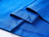 Balenciaga SS25 latest basketball jersey embroidery print long-sleeved T-shirt Blue 250804