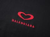 Balenciaga Valentine's Day limited edition short-sleeved T-shirt Black 250804