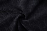 Dior jacquard towel logo hoodie Black 250804