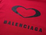 Balenciaga Valentine's Day limited edition short-sleeved T-shirt Red 250804