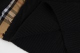 Burberry Diamond-shaped Patchwork Plaid Round Neck Sweater 250812