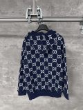 Gucci Double G All-over Print Reversible Knit Hooded Jacket 250820