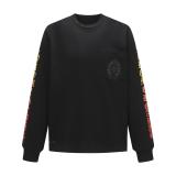 Chrome Hearts Horseshoe Print Crew Neck Long Sleeve Shirt 250820