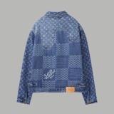 Louis Vuitton 25FW Nigo Collaboration Damier Monogram All-Over Denim Jacket 250827