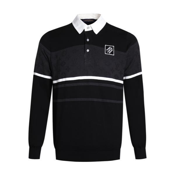 Louis Vuitton Damier Jacquard Patchwork Long-Sleeved Shirt 250827
