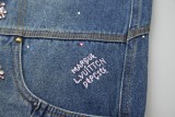 Louis Vuitton x Nigo Collaboration Embroidery Damier Denim Jacket Pants 250827