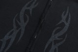 Balenciaga 24FW Flame Pattern Zippered Sweater 250827
