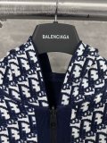 Dior 25FW Vintage Monogram Double-Faced Knit Hooded Zippered Jacket 250827