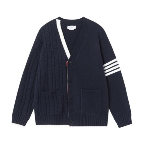 Thom Browne Classic Knit Cardigan Sweater DarkBlue 250827