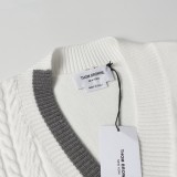 Thom Browne Classic Knit Cardigan Sweater White 250827