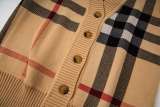 Burberry High-Quality Plaid Wool Cardigan Sweater 250827